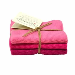 KLUT MØRK ROSA KOMBI 25CM X 25CM -KLUTKOMBINASJONE