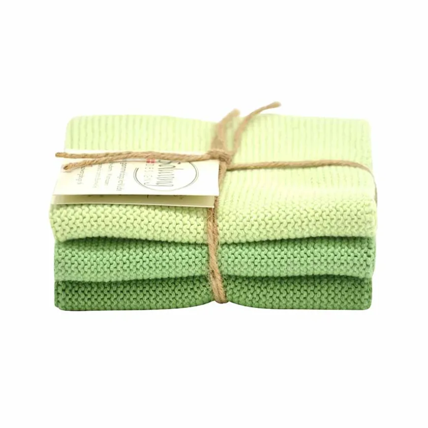 KLUT STØVET GRØNN KOMBI 25CM X 25CM -KLUTKOMBINASJ