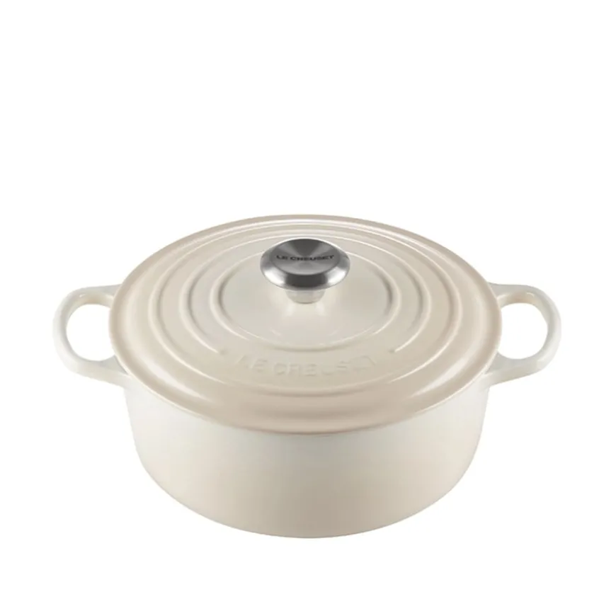 Le Creuset Støpejernsgryte 4,2L/24cm Meringue