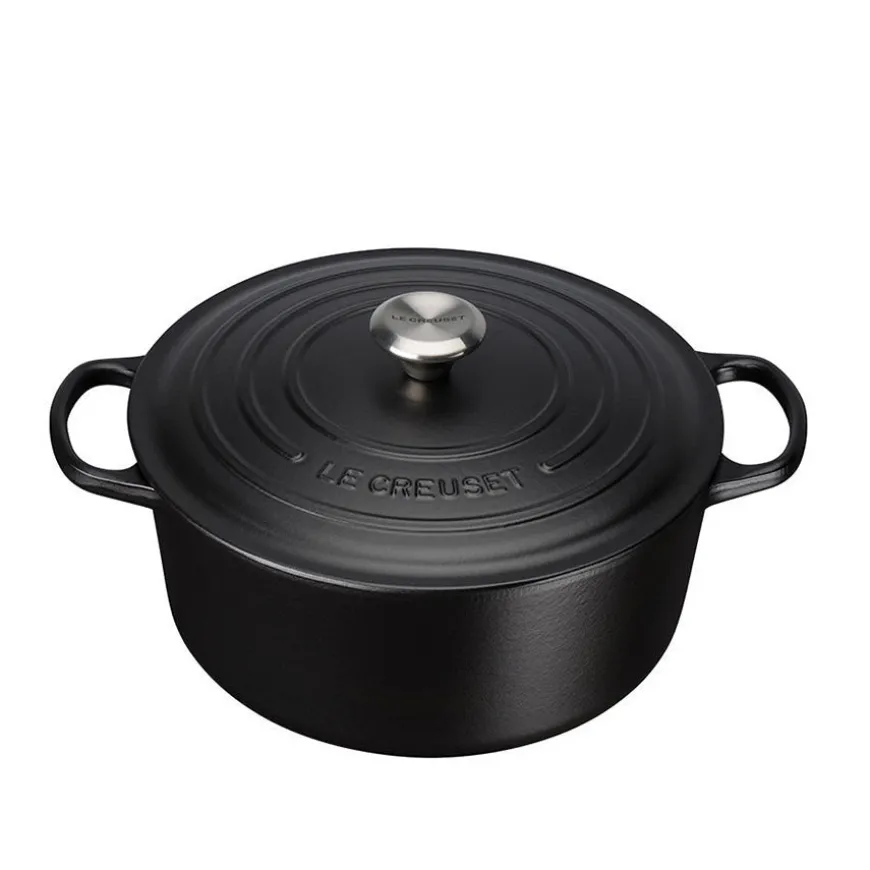 Le Creuset Støpejernsgryte 5,3L/26cm Matte Black
