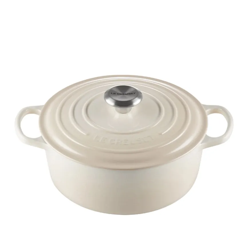 Le Creuset Støpejernsgryte 5,3L/26cm Meringue