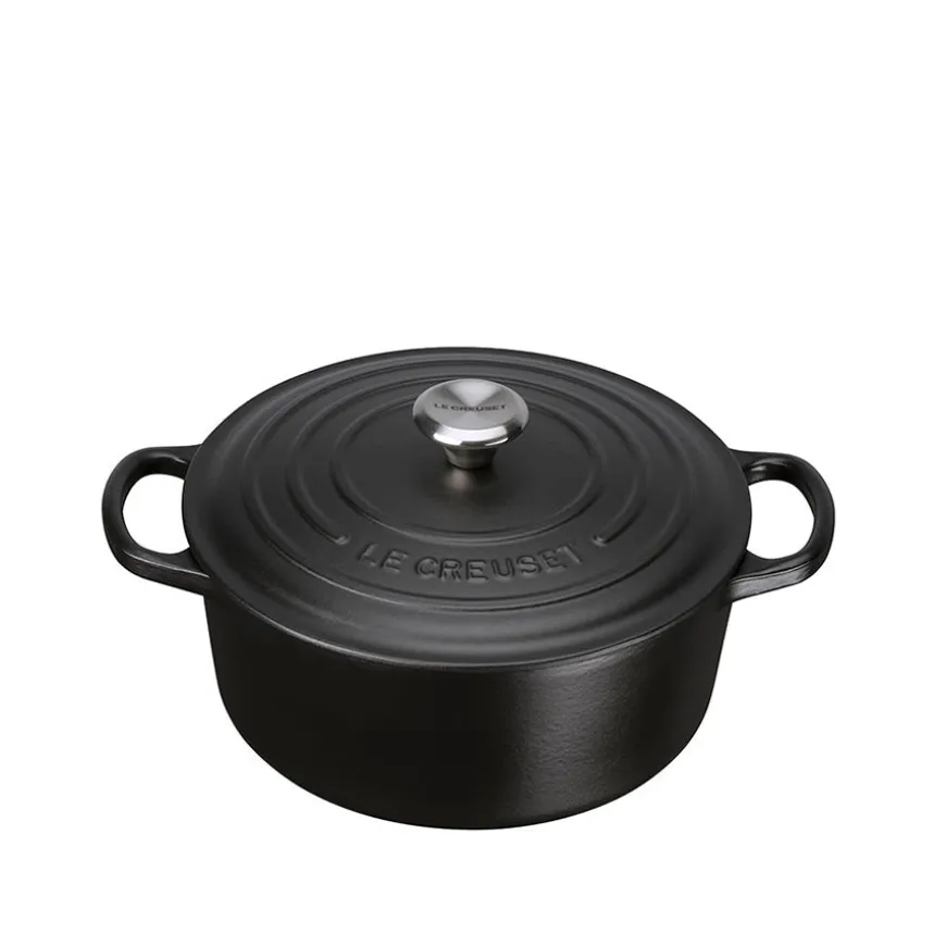 Le Creuset Støpejernsgryte 3,3L/22cm Matte Black