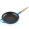Le Creuset Støpejernspanne med Trehåndtak 28cm Deep Teal