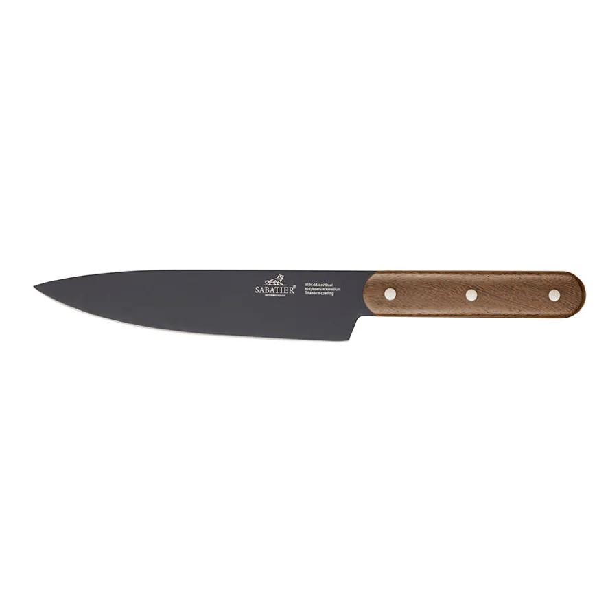 Lion Sabatier Phenix Walnut Knivsett 4 Deler Sort/Valnøtt
