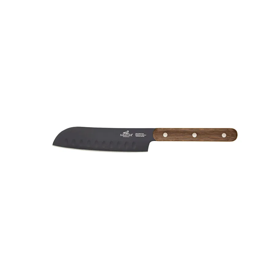 Lion Sabatier Phenix Walnut Knivsett 4 Deler Sort/Valnøtt