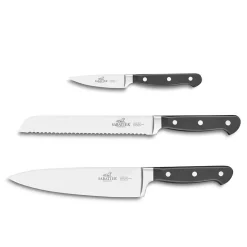 Lion Sabatier Pluton Knivsett 3 kniver stål/sort