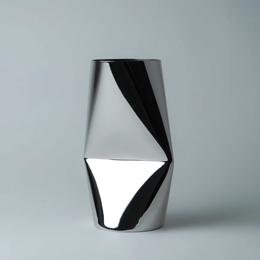 Løve Vinje Vase Rustfritt Stål 24,5cm Sølv