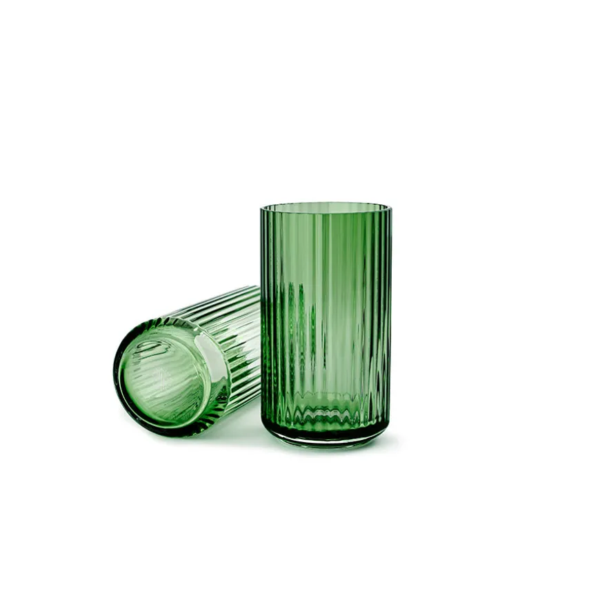 Lyngby Porcelæn Vase 20,5cm Grønn Glass