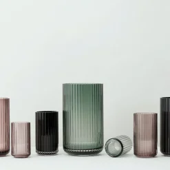Lyngby Porcelæn Vase 25cm Grønn Glass