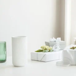 Lyngby Porcelæn Vase 20,5cm Hvit Porselen