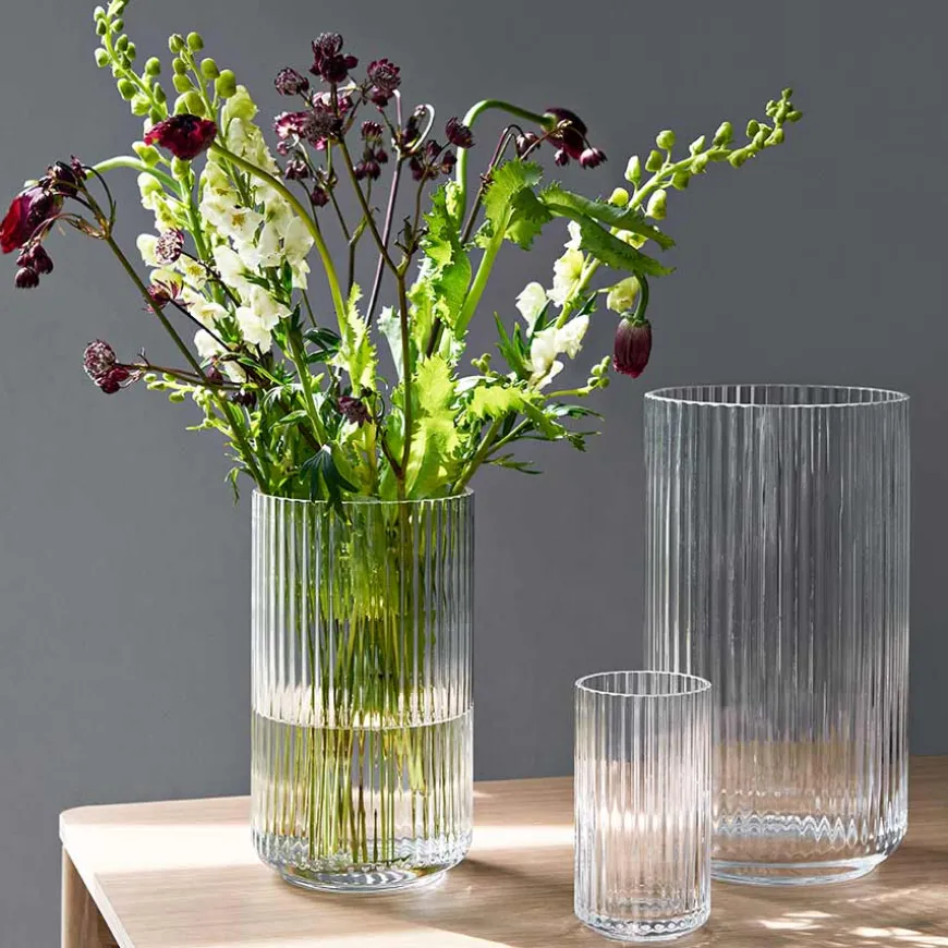 Lyngby Porcelæn Vase 25cm Klart Glass