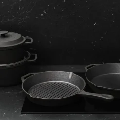 Malm Grillpanne Støpejern Uten Emalje 28cm