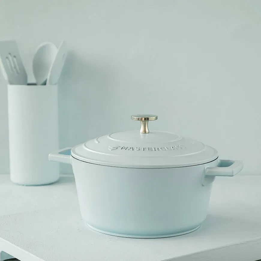 Masterclass Cast Aluminium Gryte 2,4L Himmelblå