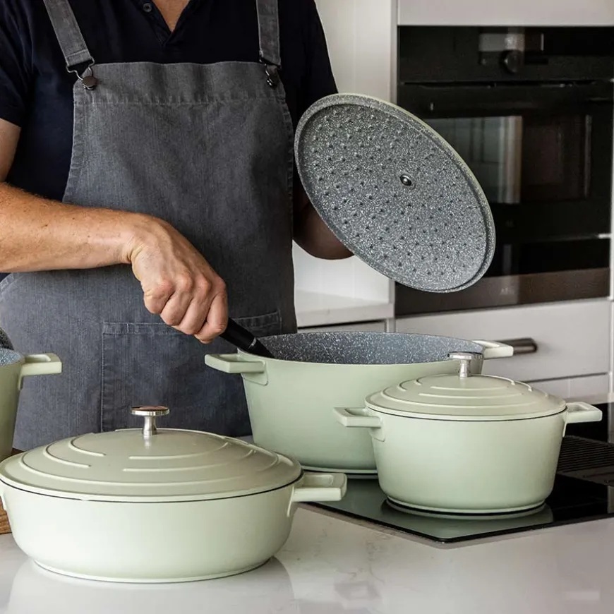 Masterclass Cast Aluminium Gryte 2,5L Mintgrønn