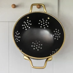 Masterclass Dørslag 24cm Sort & Gull Rustfritt Stål