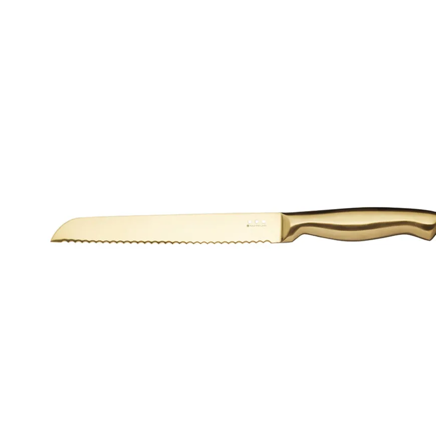 Masterclass Knivblokk med 5 Kniver Sort & Gull
