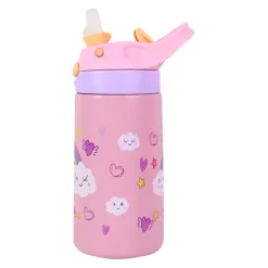 Minis Play Drikkeflaske Stål 400ml Rosa