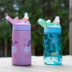 Minis Play Drikkeflaske Stål 400ml Rosa