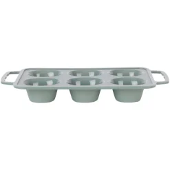 MUFFINSFORM 6/HULL SILIKON GRØNN