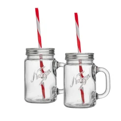 Norgesglasset Norgesglass Seidel Glass 2pk m/Sugerør