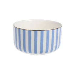 Nova Abby Skål 12cm Blå m/Gullkant