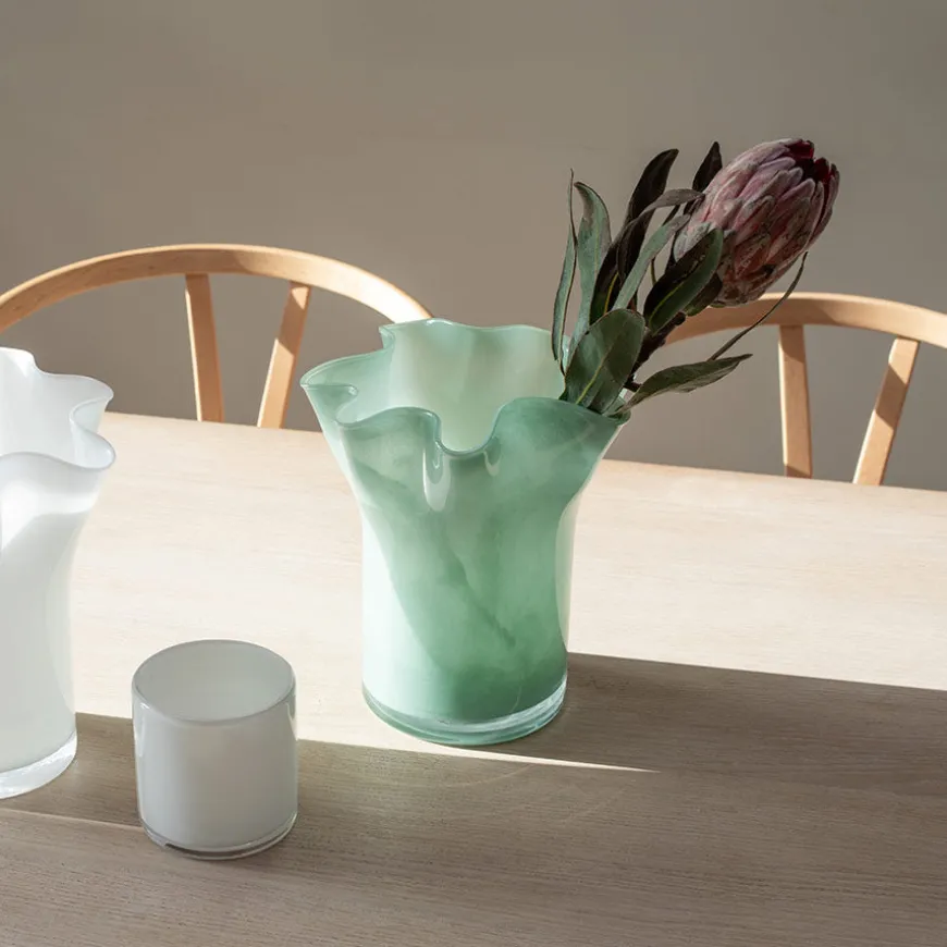 Nova Bold Tulipanvase 25cm Grønn