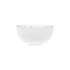 Nova Lilly Bolle 13cm Hvit m/Gullkant