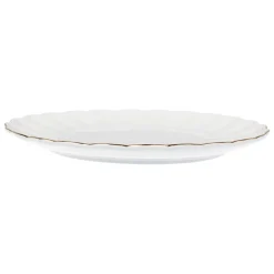 Nova Lilly Tallerken 26cm Hvit m/Gullkant