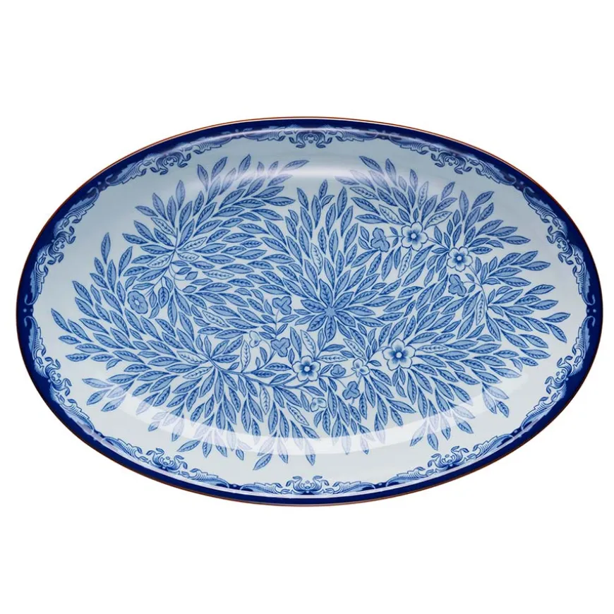 OSTINDIA FLORIS OVALT SERV.FAT 33X22CM