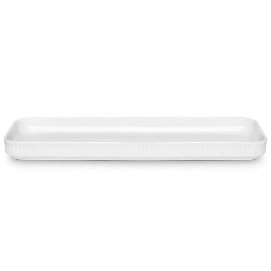 Pillivuyt Plissé Fat Rektangulært 36x12cm