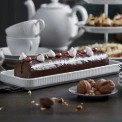 Pillivuyt Plissé Fat Rektangulært 36x12cm