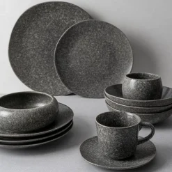 Porsgrunds Porselænsfabrik Natur Dyp Tallerken 16cm Mørk Granitt
