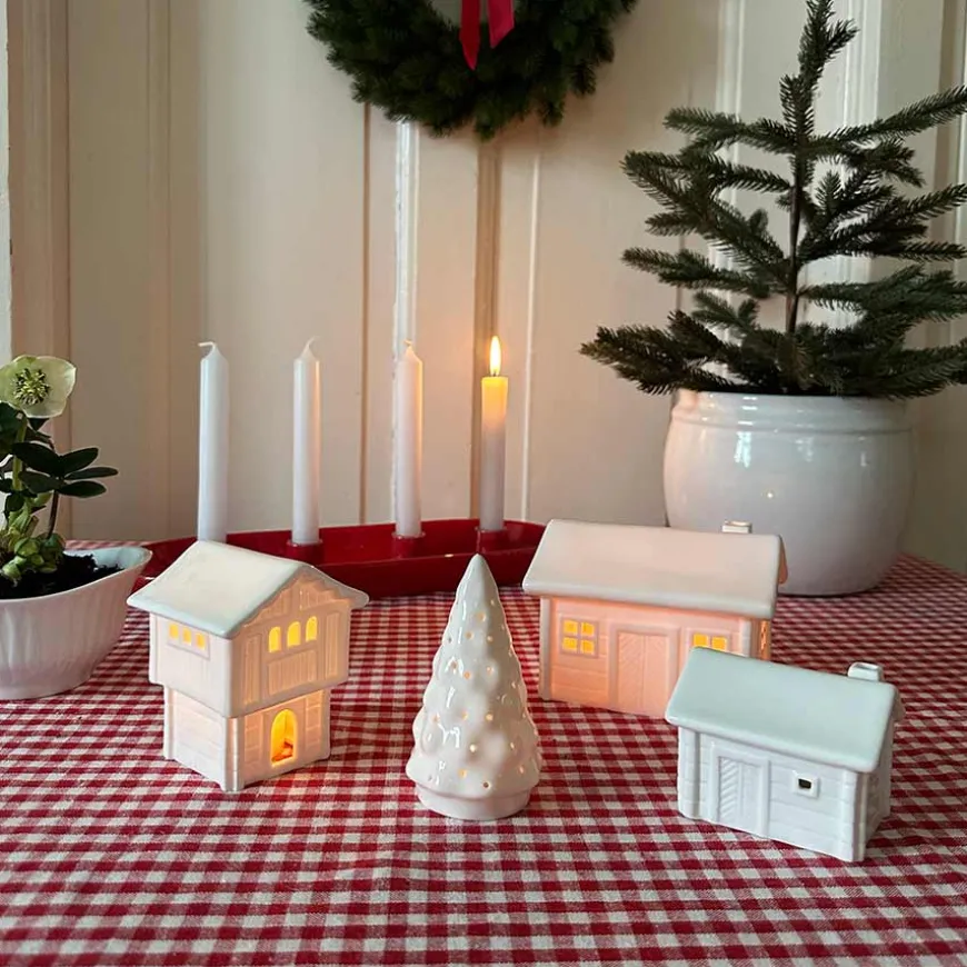 Porsgrunds Porselænsfabrik Juletre Telysholder 11cm