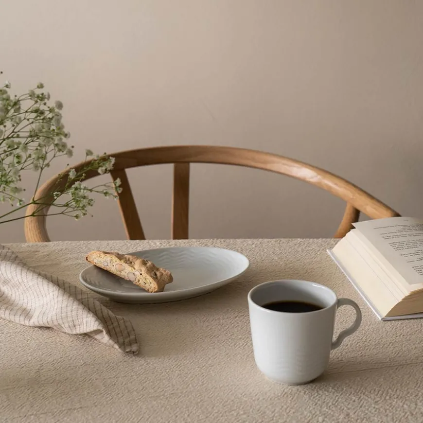 Porsgrunds Porselænsfabrik Bølge Hvitt Oval Asjett 19cm