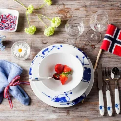 Porsgrunds Porselænsfabrik Maxistrå Blå Asjett 20,5 cm