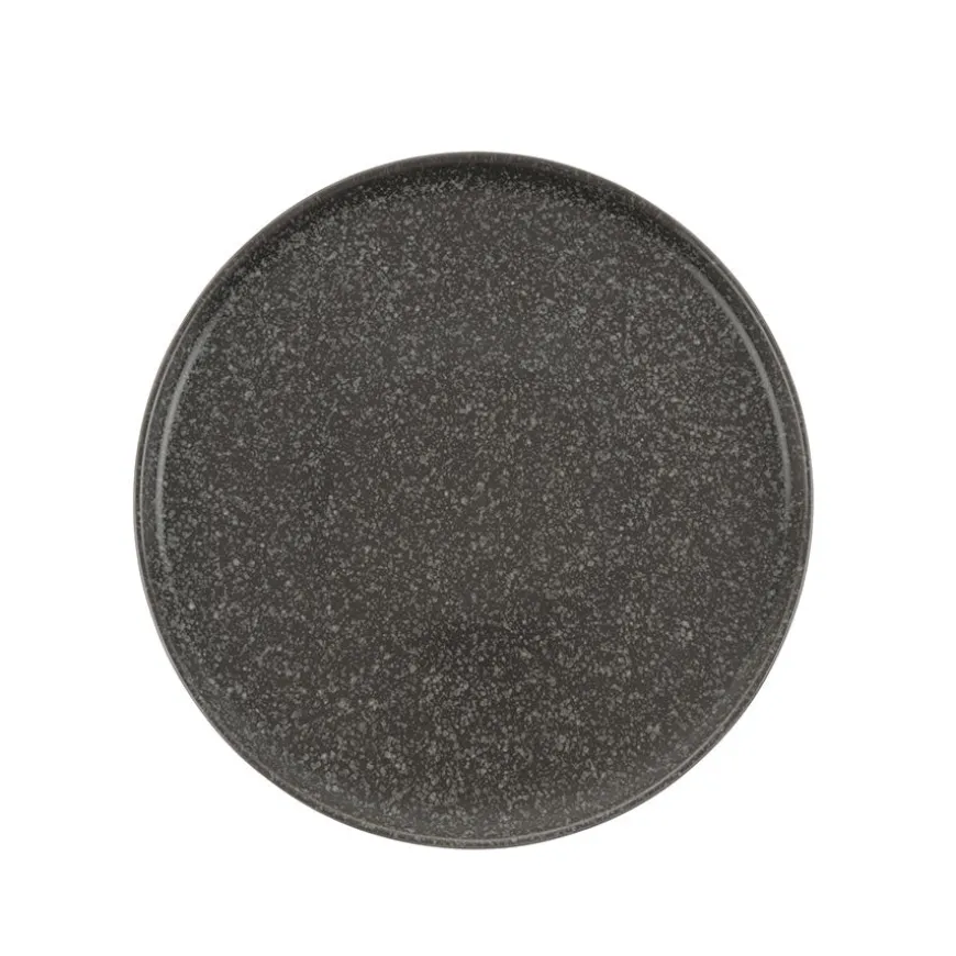 Porsgrunds Porselænsfabrik Natur Tallerken m/kant 25cm Mørk Granitt