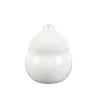 Porsgrunds Porselænsfabrik Bølge Hvitt Stilkvase 19cm