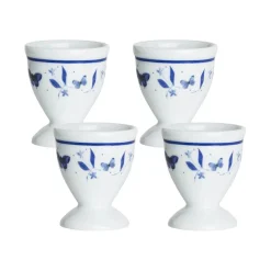 Porsgrunds Porselænsfabrik Bluebird Butterfly Eggeglass 4pk