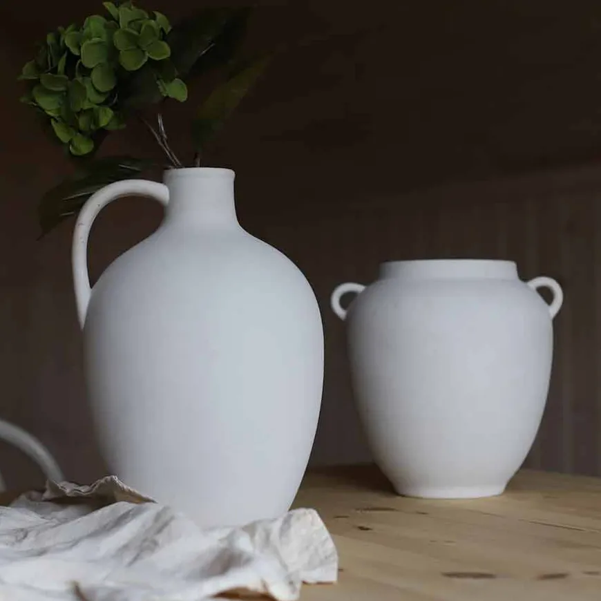 Porsgrunds Porselænsfabrik Cleo Vase Keramikk 34cm Beige