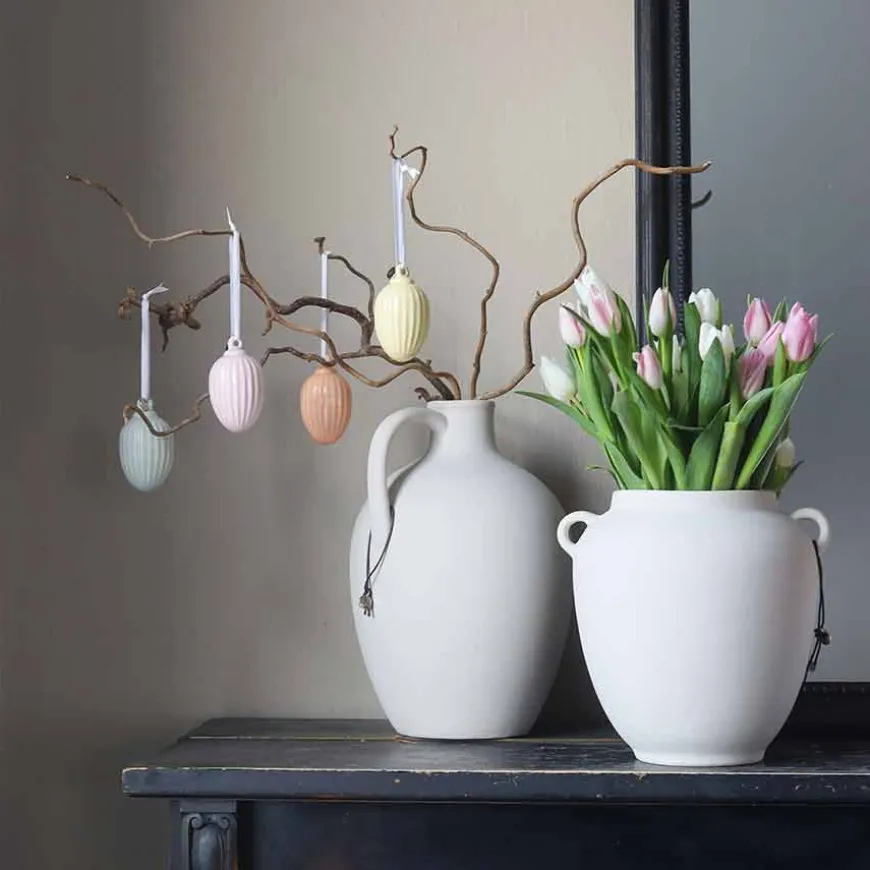 Porsgrunds Porselænsfabrik Cleo Vase Keramikk 34cm Beige