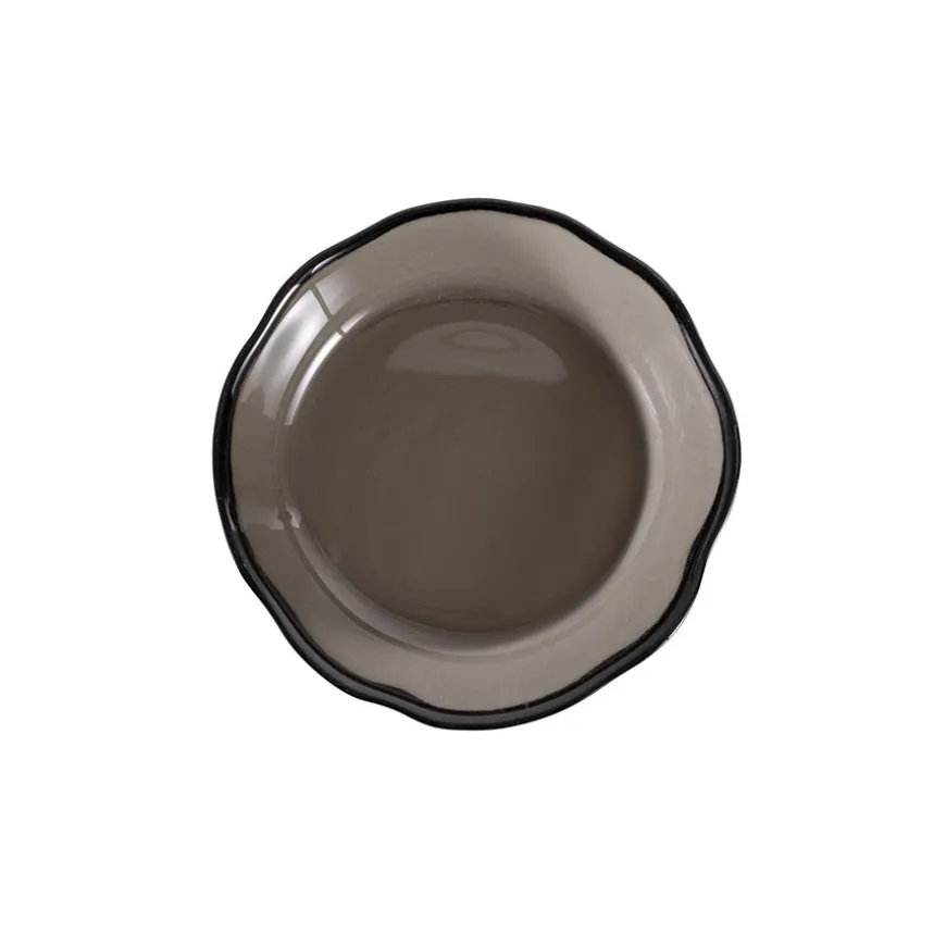 Porsgrunds Porselænsfabrik Asjett 22cm Koksgrått Glass 4pk