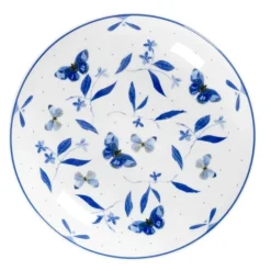Porsgrunds Porselænsfabrik Bluebird Butterfly Dyp Tallerken 25 cm