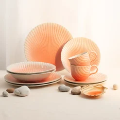Porsgrunds Porselænsfabrik Kamskjell Tallerken 26cm Korall