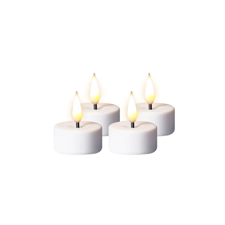 Porsgrunds Porselænsfabrik Nordic Light LED Telys 4pk m/Batteri