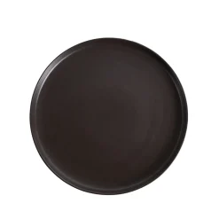 Porsgrunds Porselænsfabrik Natur Tallerken m/Kant 25cm Matt Sort
