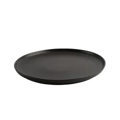 Porsgrunds Porselænsfabrik Natur Tallerken m/Kant 25cm Matt Sort