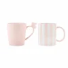 Porsgrunds Stripekopp 30cl Rosa 2pk