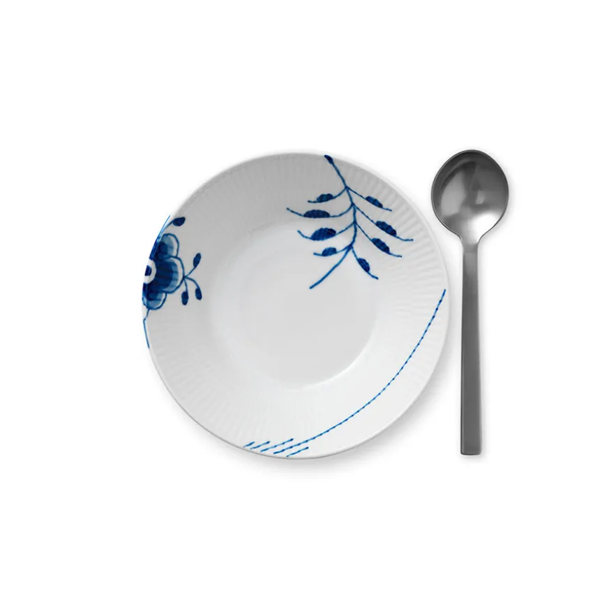 Royal Copenhagen Blå Mega Riflet Dyp Tallerken 17cm