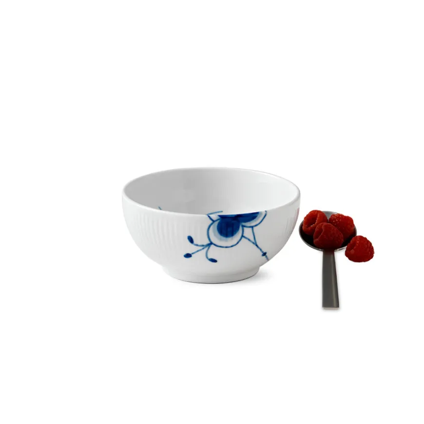 Royal Copenhagen Blå Mega Riflet Skål 13cm