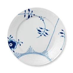 Royal Copenhagen Blå Mega Riflet Tallerken 27cm